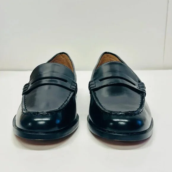 Madewell Penny Loafer In Leather True Black Size 9.5 New In Box - Picture 5 of 10